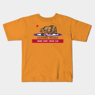 OC Curling Bear - Dark Text Kids T-Shirt